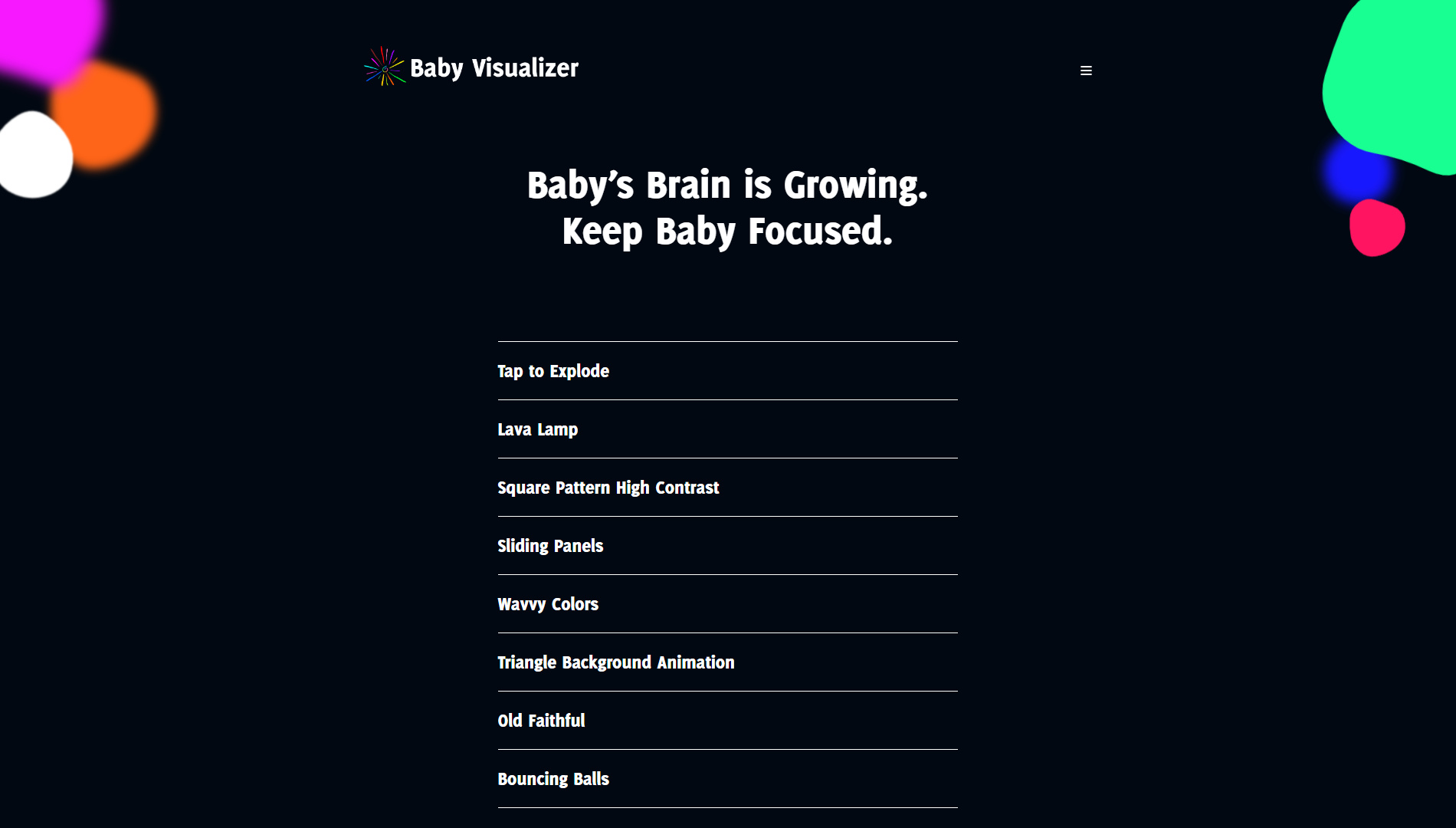 Baby Visualizer Screenshot